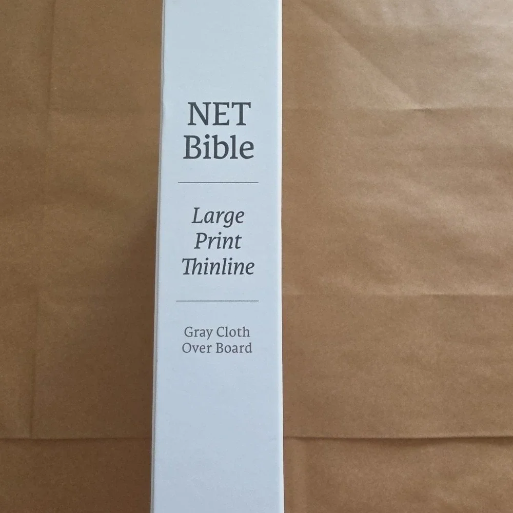 Net Bible Thinline Large Print Cloth over Board Gray BRAND NEW in Shrink Wrap!!!